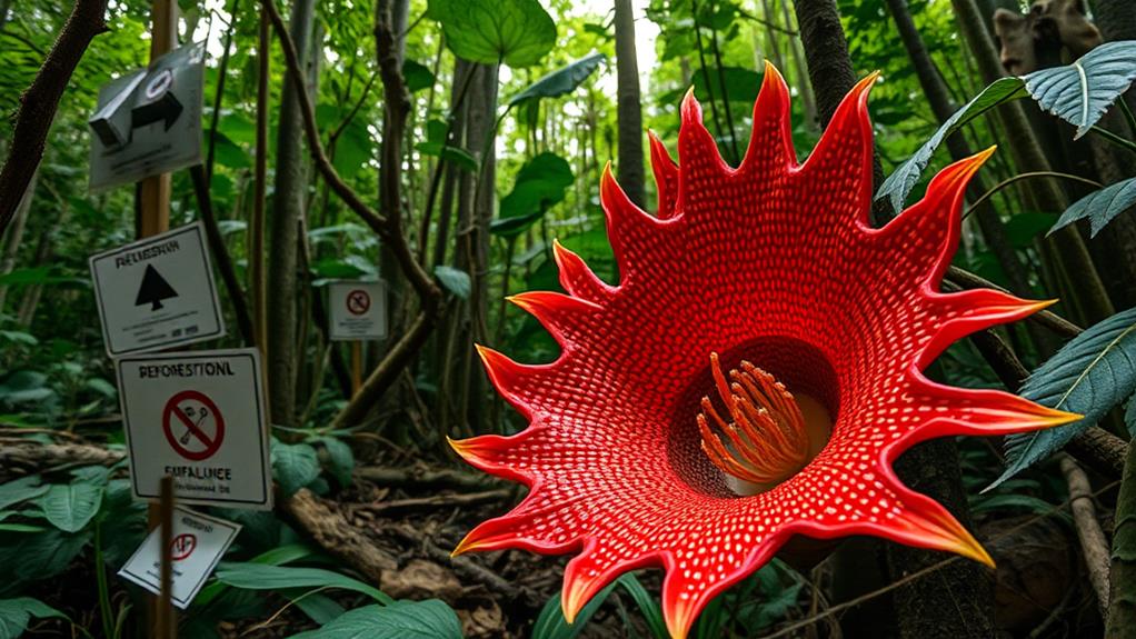 declining rafflesia species populations