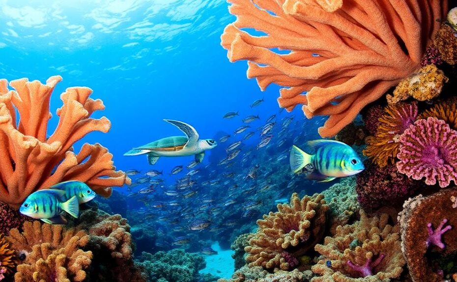 diverse coral reef sanctuary