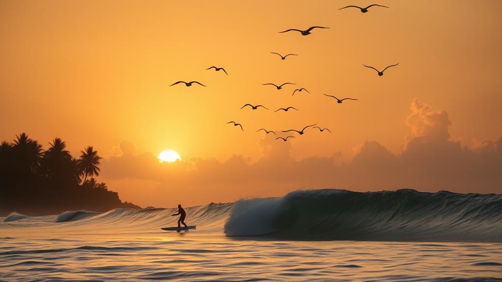 surfing and island life