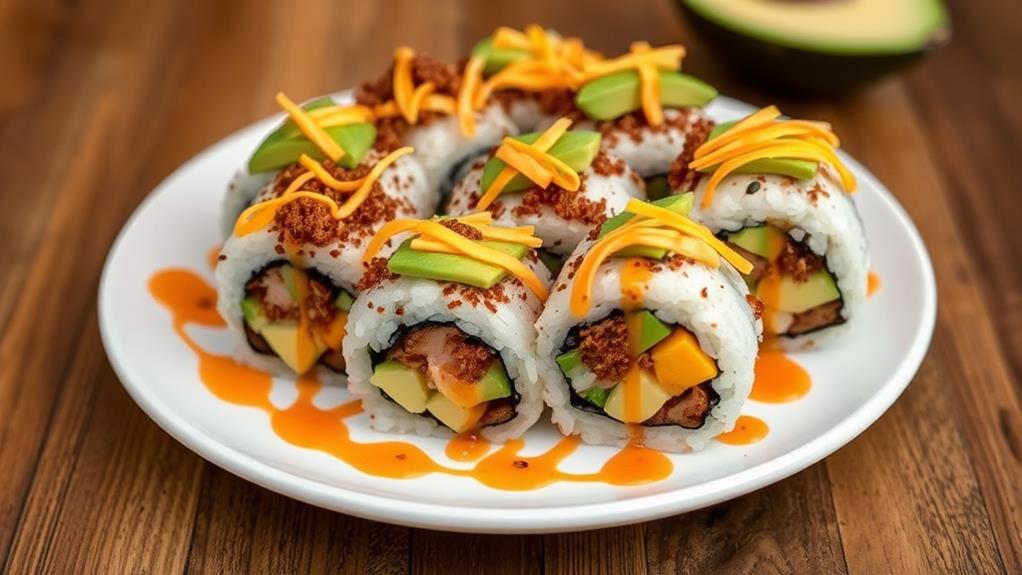 crispy pork sushi delight