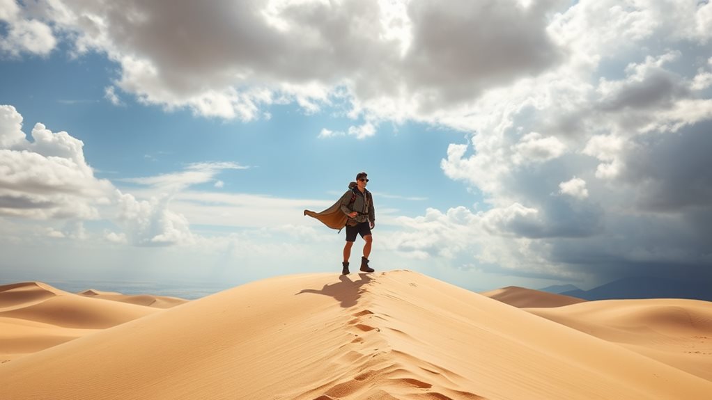 stunning coastal sand dunes