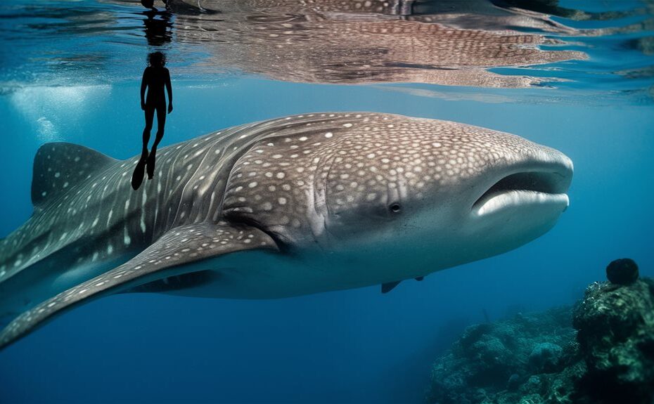 swimming with gentle giants