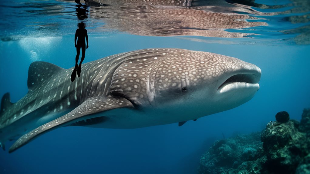 swimming with gentle giants
